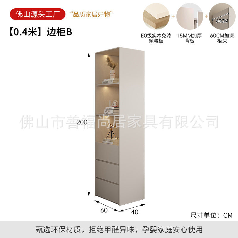 A European pine board wardrobe with melamine finish