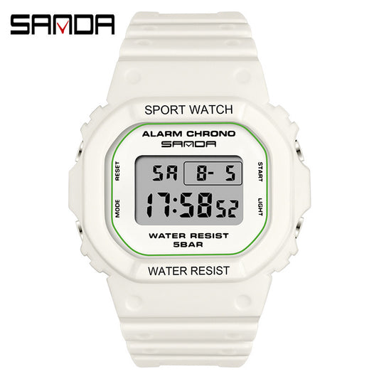 A 293 square multi-function electronic watch sports watch waterproof luminous wholesale student fashion watch