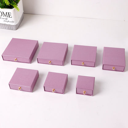 A rivet drawer jewelry box hot gold stamping process