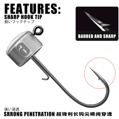 A Die-cast Ned Jig Head Hook – Perfect for Soft Lures