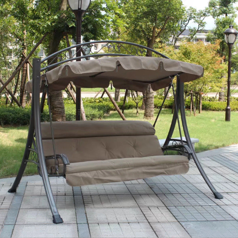 A outdoor swing rocking chair