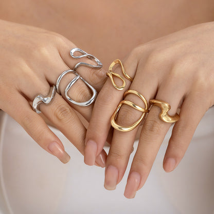 A simple irregular ring jewelry