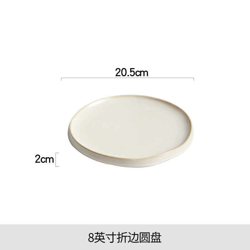 طبق ستيك، طبق غربي، طبق خزفي 