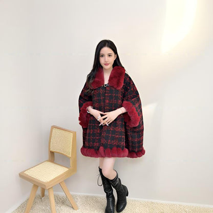 A faux fur jacket
