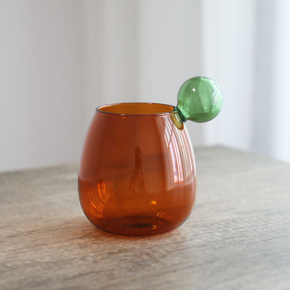 A ins wind colored glass creative water cup primary color glass coffee cup