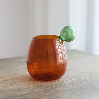 A ins wind colored glass creative water cup primary color glass coffee cup
