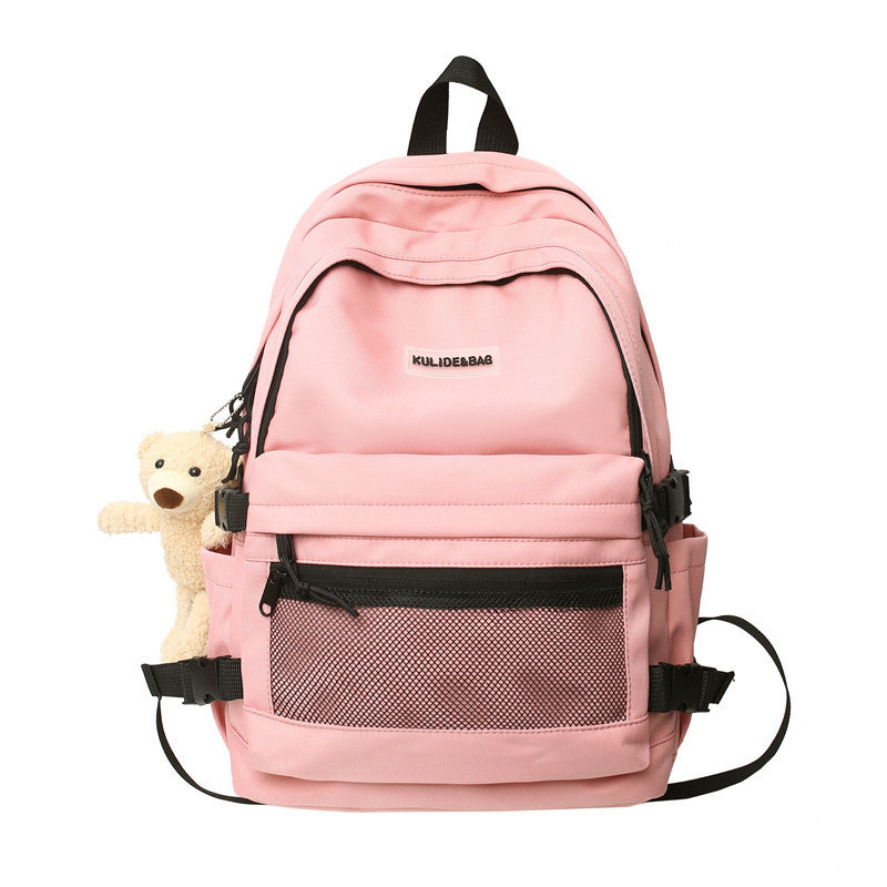 A junior high school student female student schoolbag middle school student outdoor travel backpack trendy cool