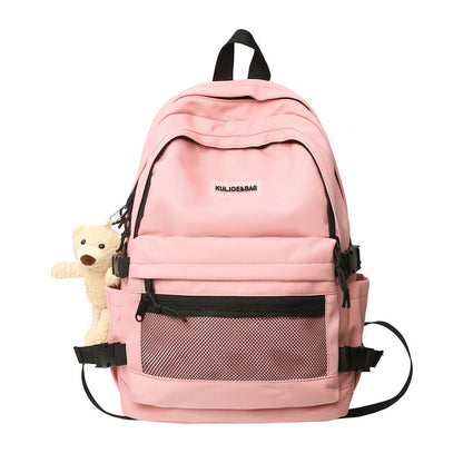 A junior high school student female student schoolbag middle school student outdoor travel backpack trendy cool