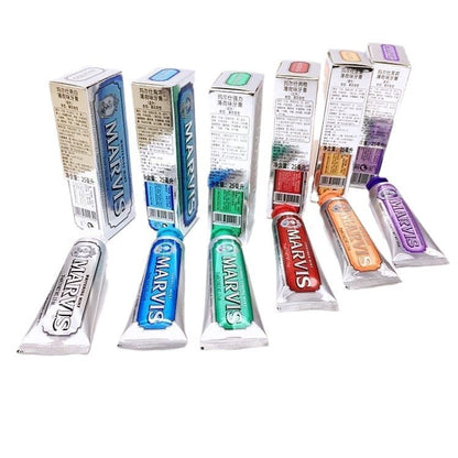 A Italian Mars toothpaste 25ml bright white mint travel portable toothpaste