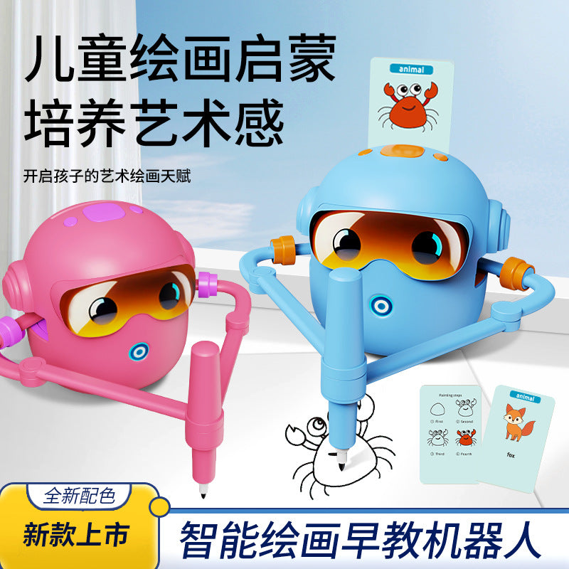 A automatic painting robot children's enlightenment toy