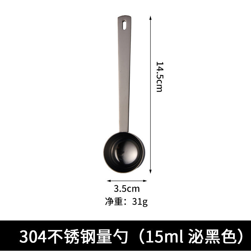 A 5ml-30ml measuring spoon 304 stainless steel fruit flour spoon Kitchen baking weighing spoon Coffee bean measuring spoon