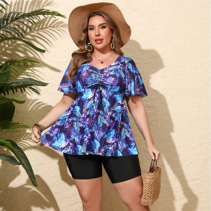 A  swimsuit women  swimsuit print multi-color
