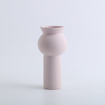 A ceramic vase decorative ornament