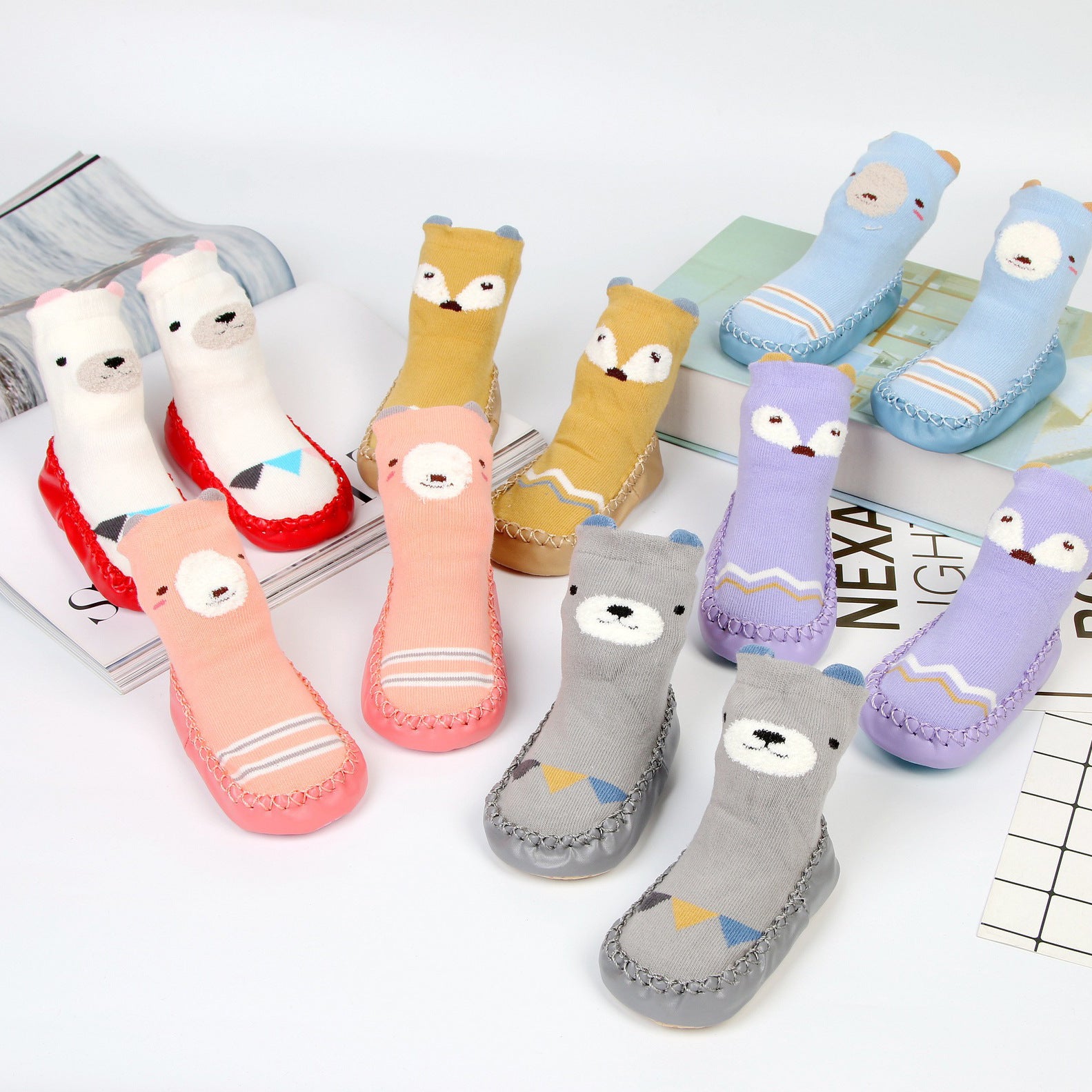 Baby shoes and socks, Cotton，any color mix Minimum purchase of 3 items - Mixbatch