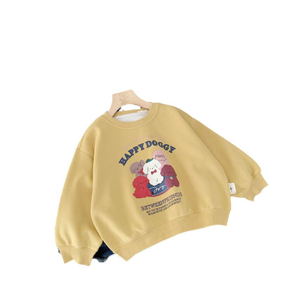A children's crew neck sweater