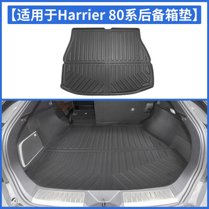 A car trunk floor mat