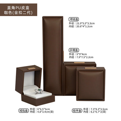 A leather high-end jewelry box