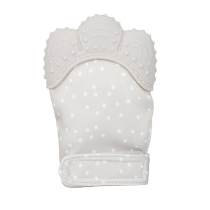 A Silicone molar gloves Food grade Baby imitation finger molar stick Hand guard Sound toy