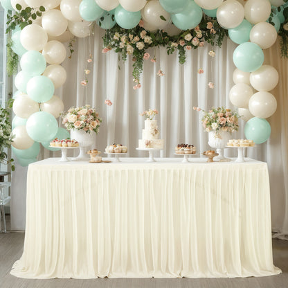 A Table curtain table circumference