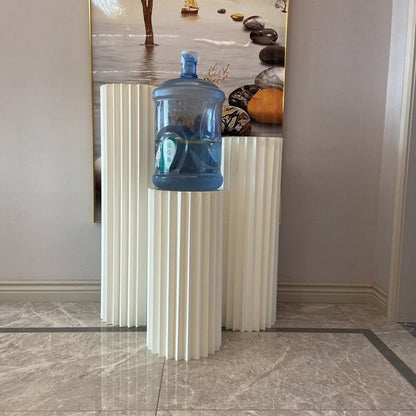 A Dessert Table Display Stand Wedding Folding Cylinder Paper Roman Column Folding Ornament Shopping Mall Window Birthday Party Arrangement
