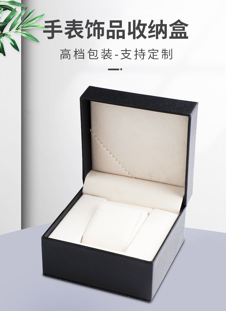 A directly from the manufacturer high-grade PU leather flip plastic embryo watch box Internet celebrity watch box - Mixbatch