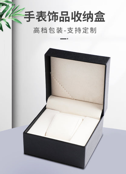 A directly from the manufacturer high-grade PU leather flip plastic embryo watch box Internet celebrity watch box - Mixbatch