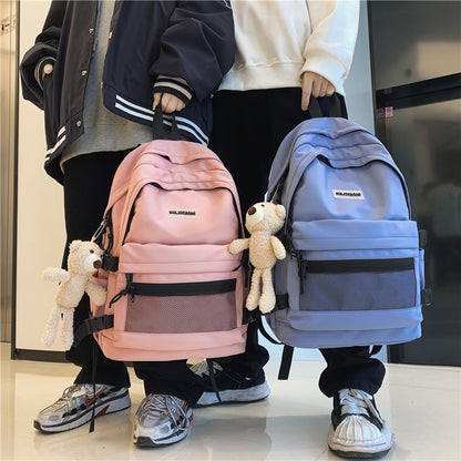 A junior high school student female student schoolbag middle school student outdoor travel backpack trendy cool