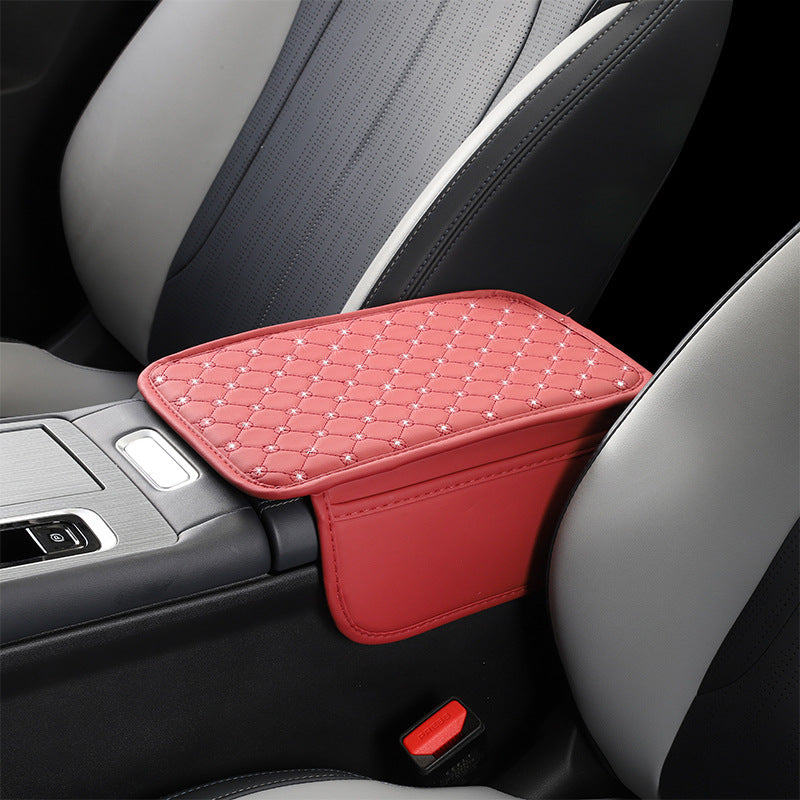 A car armrest mat