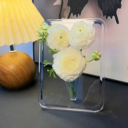 Photo frame vase transparent acrylic vase desktop creativity