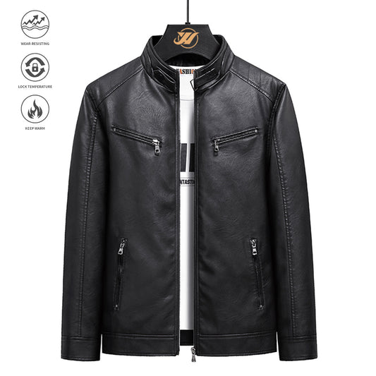A leather jacket for men