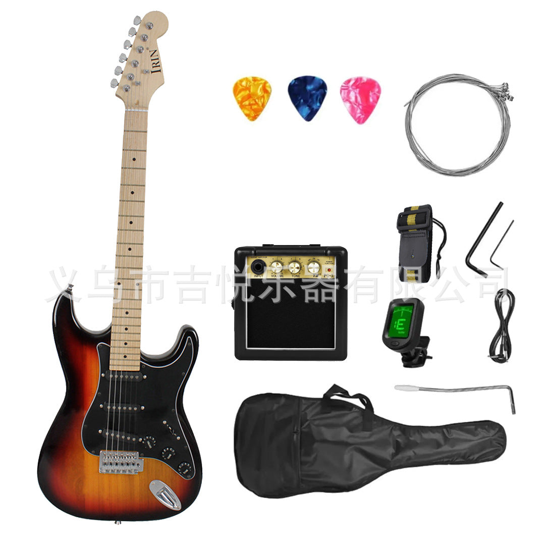 A Electric Guitar Single Shake ST Electric Guitar Classic Adult Beginner Entry Level Electric Guitar Set guitar