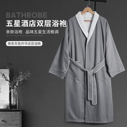 Star hotel bathrobes for men and women in all seasons, adult bathrobes, water-absorbing quick-drying, for B & B and inns