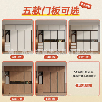 A European pine board wardrobe with melamine finish