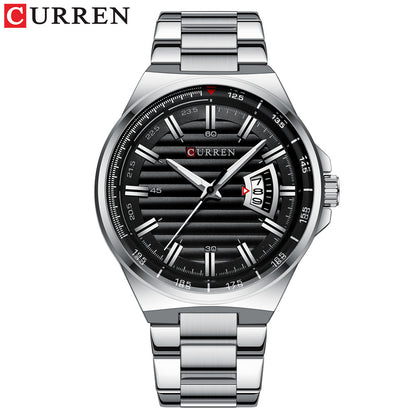 A  8375 Men's Business Quartz Watch, Calendar Foreign Trade Large Dial Men's Watch Waterproof Watch