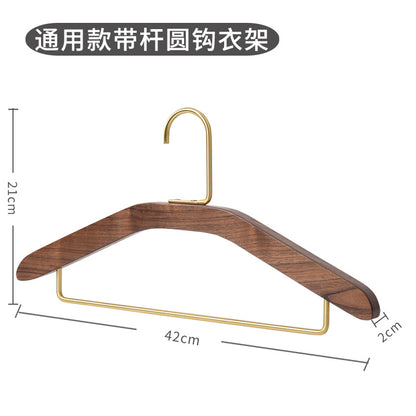 A black walnut solid wood hanger pants rack