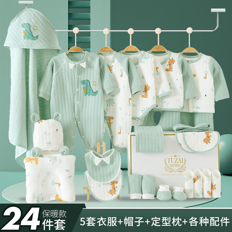 A-1 Newborn spring and summer gift box Baby thin clothes Newborn full moon baby set Birth products Daquan set - Mixbatch