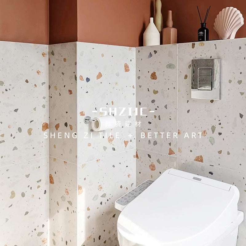 A Terrazzo Tiles Bathroom Wall Tiles