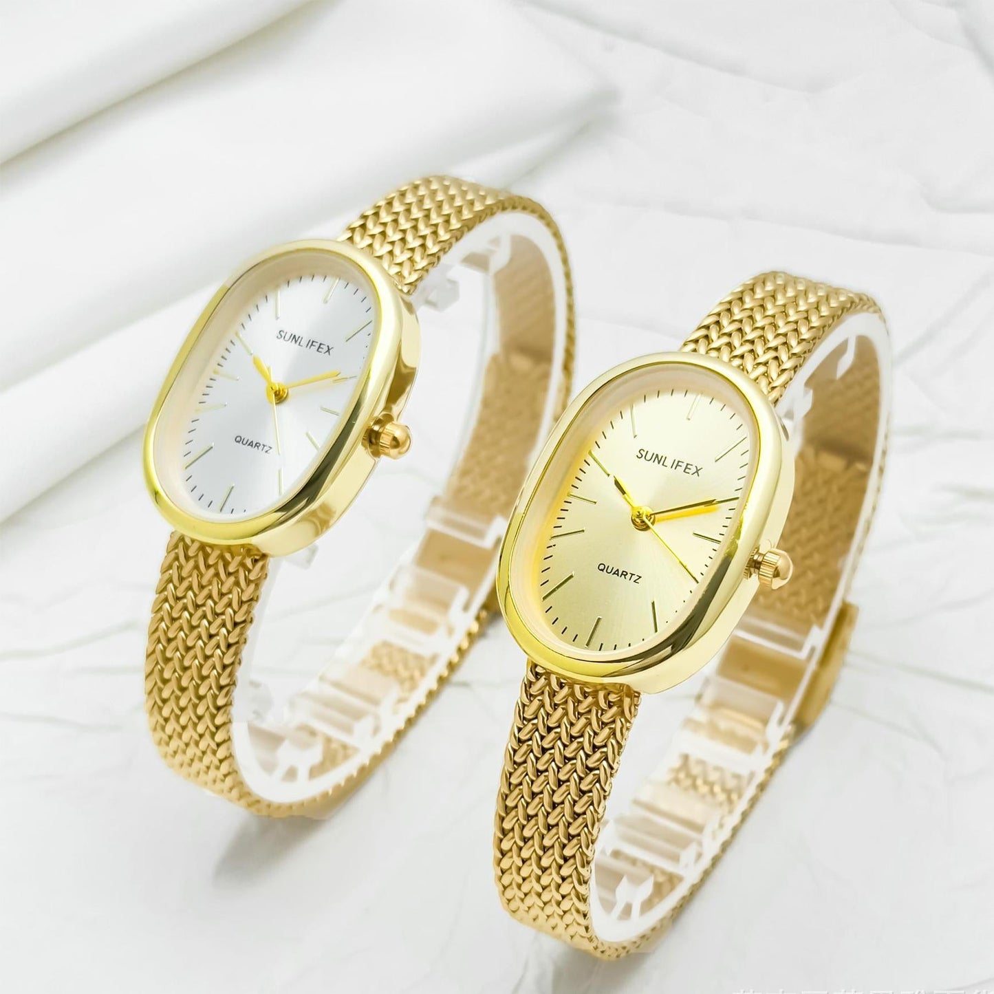 A sunlifex cross-border explosion small plate oval gold wheat ear strap simple