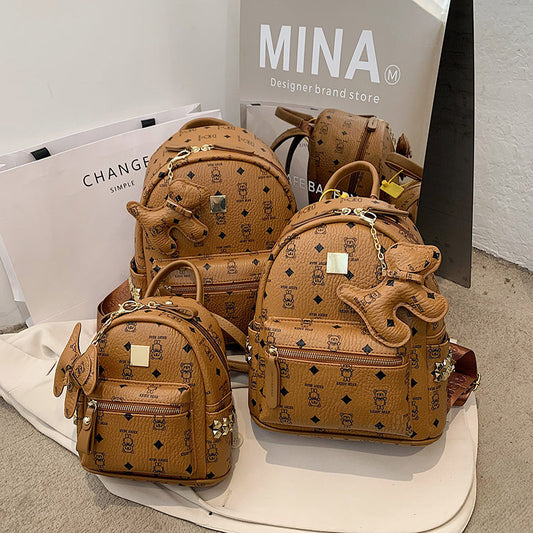 A new trendy fashion versatile large capacity lightweight backpack foreign style handbag