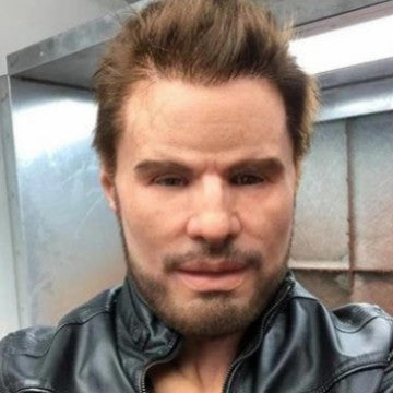 A Breaking Bad old white mask bald old man latex hood Halloween Cosplay funny props