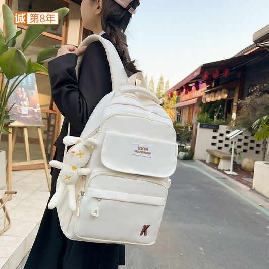 A new large-capacity Japanese small fresh and sweet wind high-value backpack for primary and secondary school students