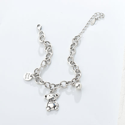 A S925 Sterling Silver Bear Bracelet