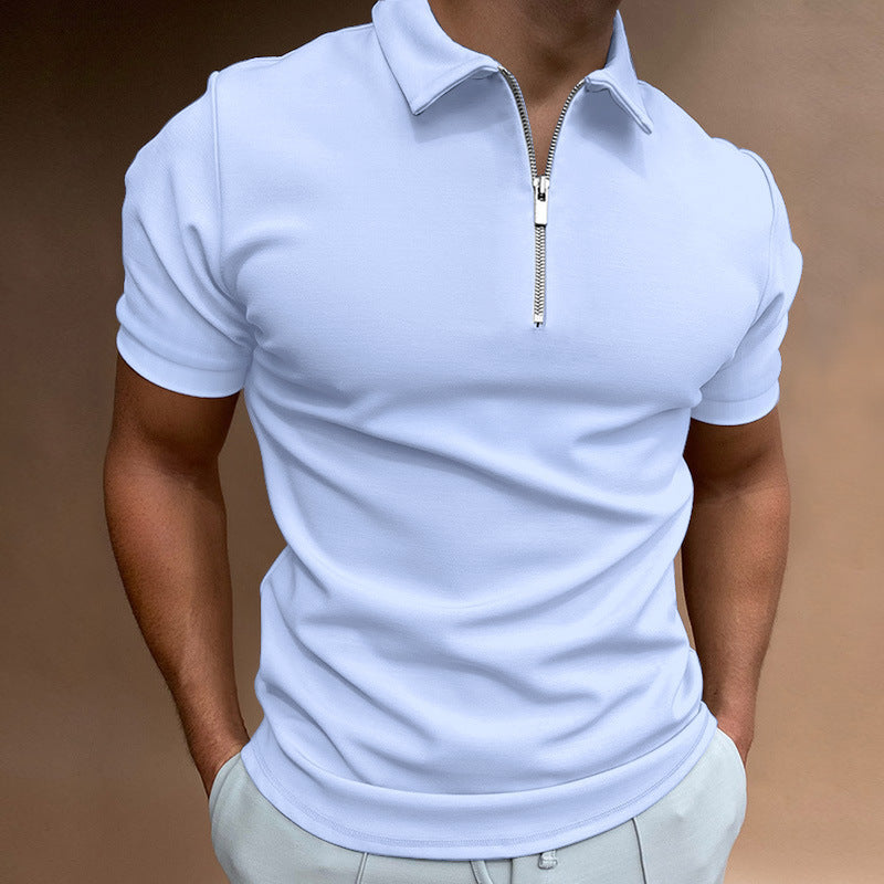 A men's short-sleeved lapel top