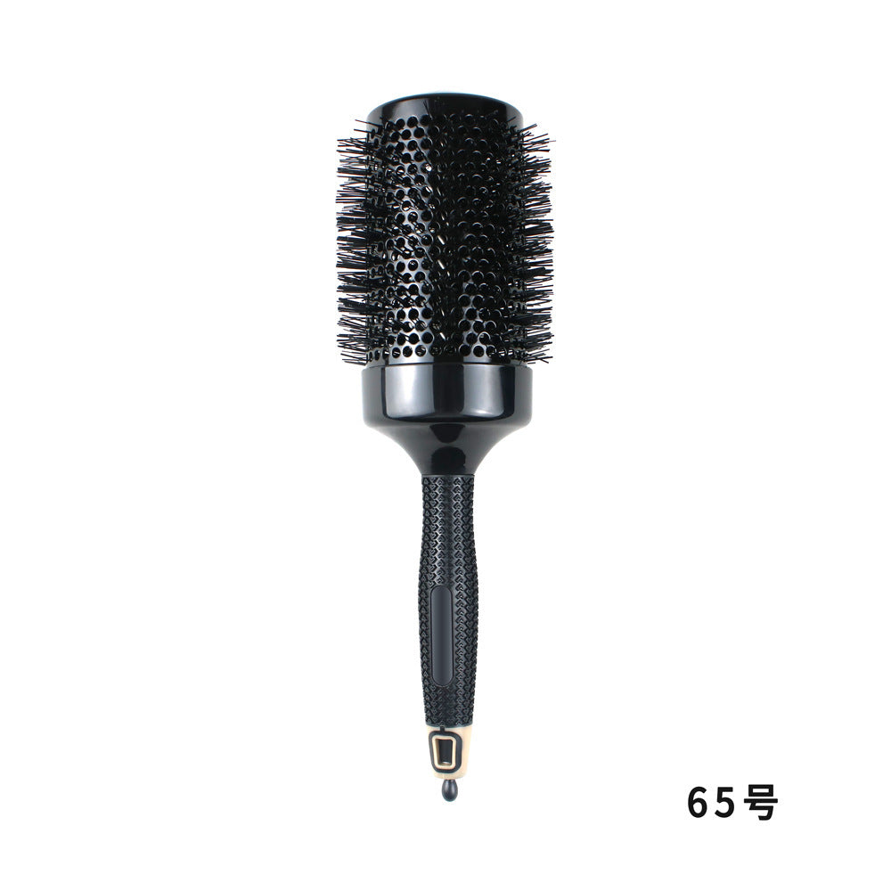 A Non-slip Rubber Handle Ceramic Curling Comb