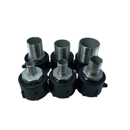 IBC Tank Fittings – Acid, Alkali & Oil Resistant – Stainless Steel Adapter – Reducing Connectors – 1/2'' 3/4'' 1'' 32mm