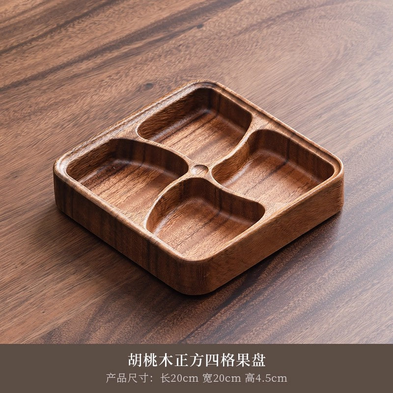 A walnut solid wood tray snack tray