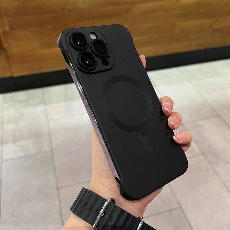 A Magnetic borderless phone case