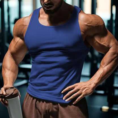 A Men's Sleeveless Elastic Vest