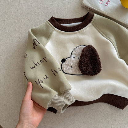 A children's fleece sweater