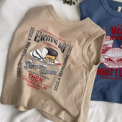 A children's pure cotton vest summer thin - Mixbatch